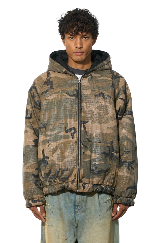 Reversible Raw Denim / Camo Jacket