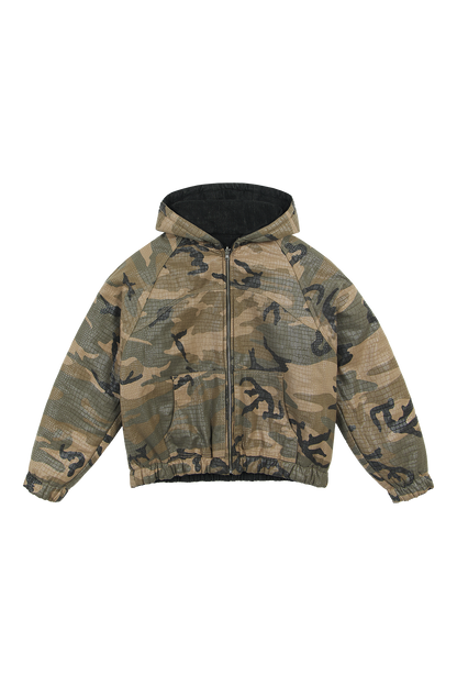 Reversible Raw Denim / Camo Jacket