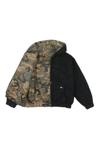 Reversible Raw Denim / Camo Jacket